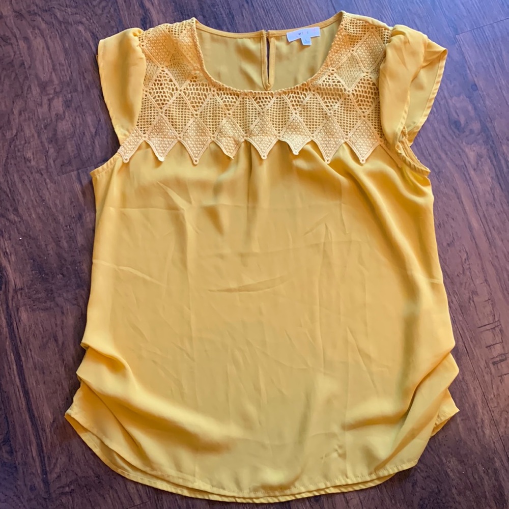 Yellow Lace Blouse